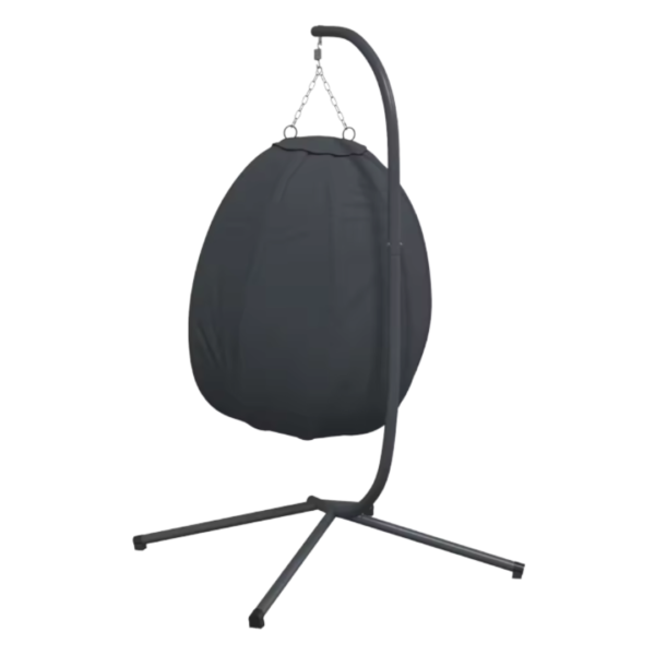 Arrière de la structure du fauteuil suspendu avec chaîne de fixation.