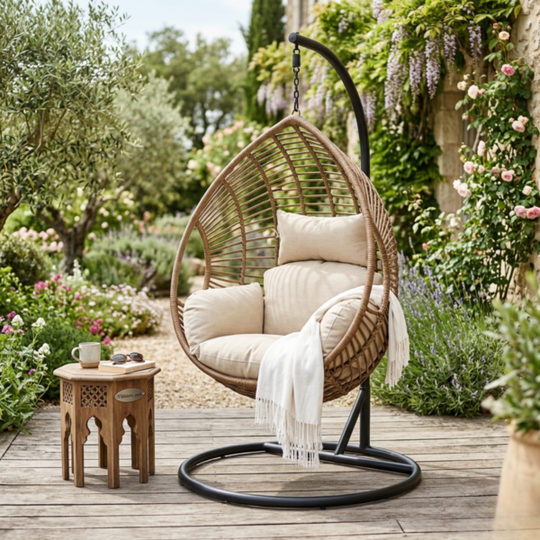 Fauteuil suspendu avec support